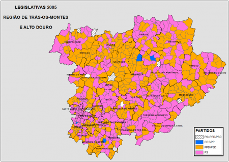 TRÁS-OS-MONTES E ALTO DOURO: LEGISLATIVAS 2005